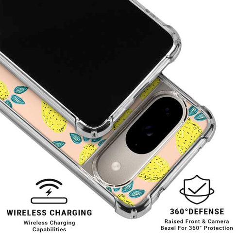 Bouffants and Broken Hearts Lemon Party Google Pixel 10 Clear Case